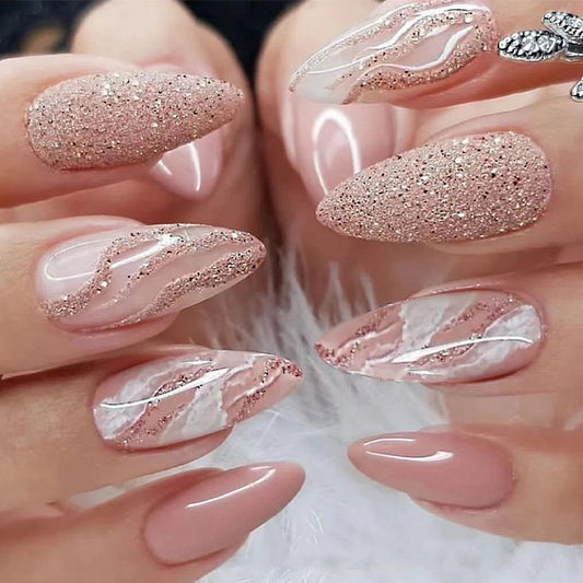 S26 STARKIGHT SOFT NUDE PINK SHORT NAIL