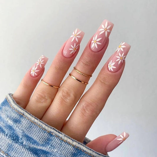 M2 NUDE SUNFLOWER MEDIUM NAIL