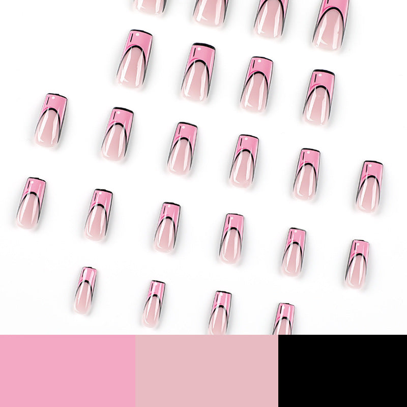 M25 FRENCH PINK GRAFFITI MEDIUM NAIL