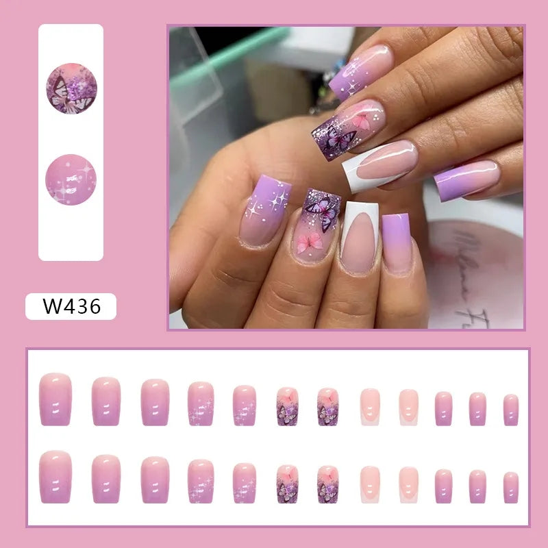 M1 PURPLE GRAPE VIOLET MEDIUM NAIL