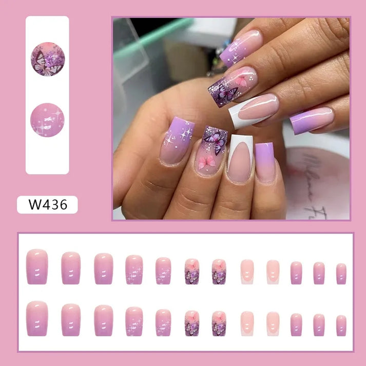 M1 PURPLE GRAPE VIOLET MEDIUM NAIL – StrayCatboutique