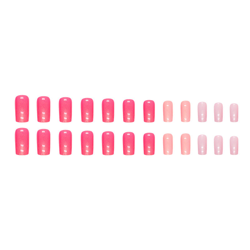 M40 WATERMELON GLITTER PINK MEDIUM NAIL