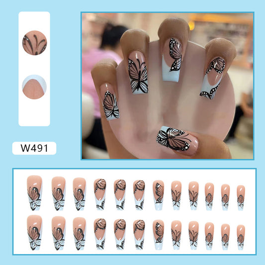 M19 FANCY BUTTERFLY MEDIUM NAIL