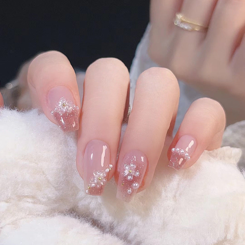 F1 Light pink plum blossom MEDIUM NAIL