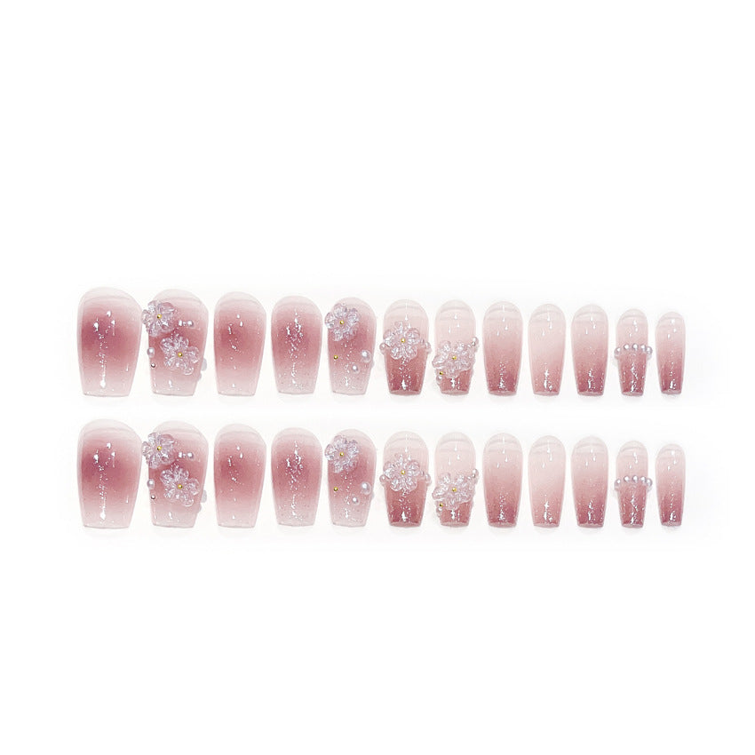 F1 Light pink plum blossom MEDIUM NAIL