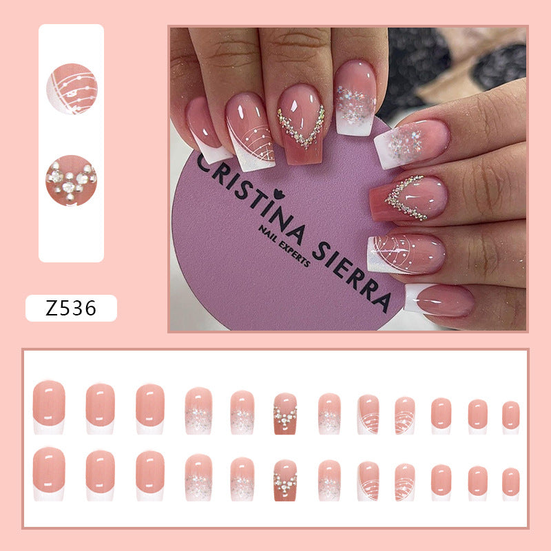 M39 MINIMALIST GLITTER DIAMOND MEDIUM NAIL