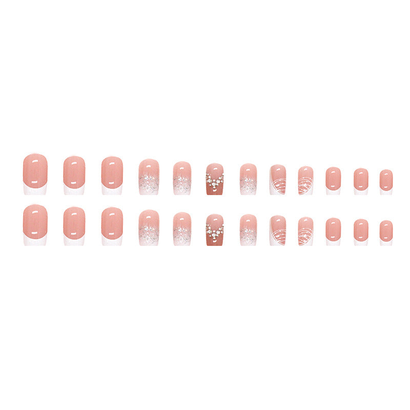 M39 MINIMALIST GLITTER DIAMOND MEDIUM NAIL