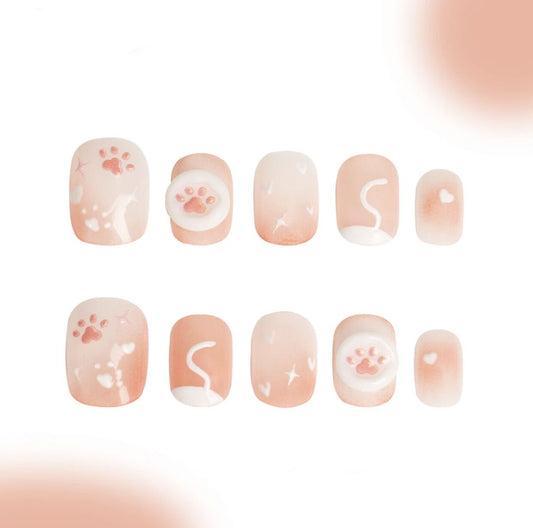 H322 Personalized kitten claws HANDMADE NAIL