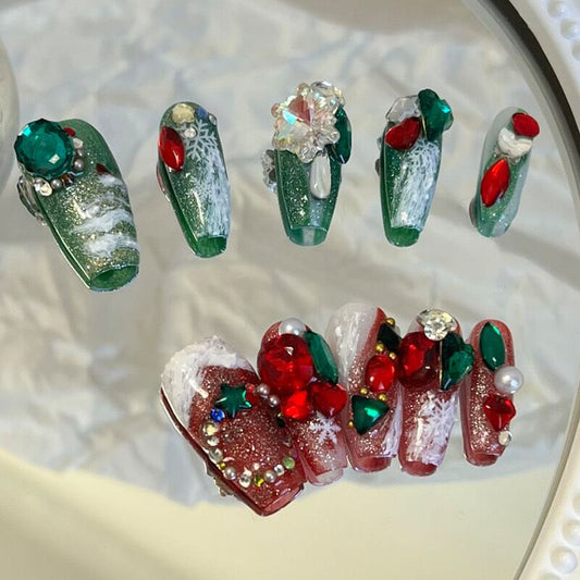 Christmas handmade nail CM1