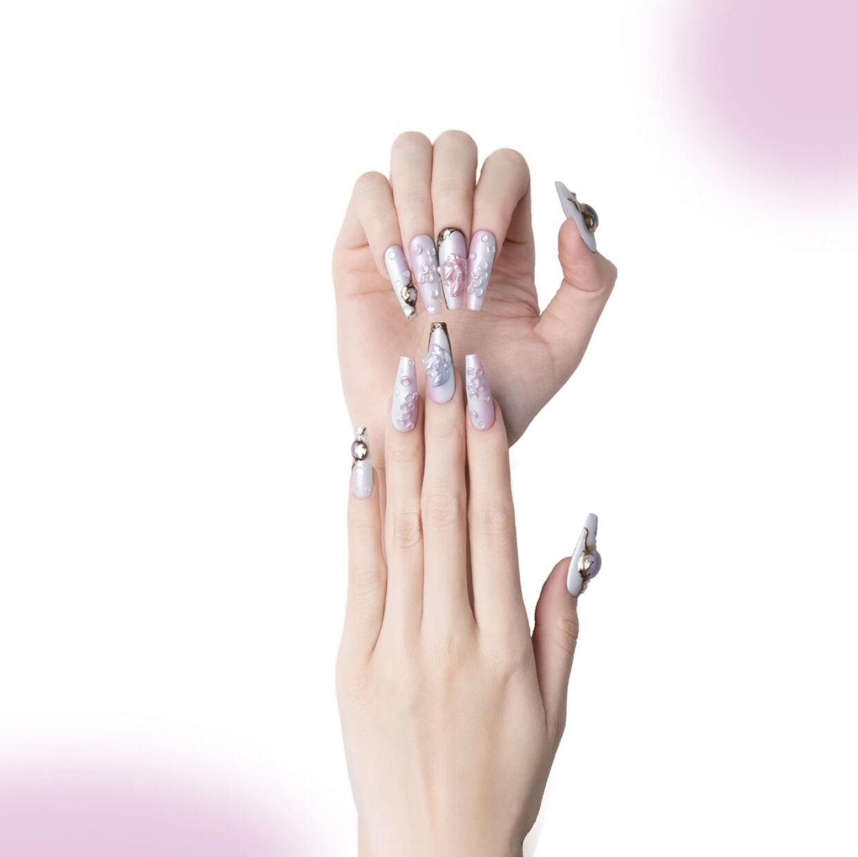 H228 The Twelve Constellations Series - Pisces HANDMADE NAIL