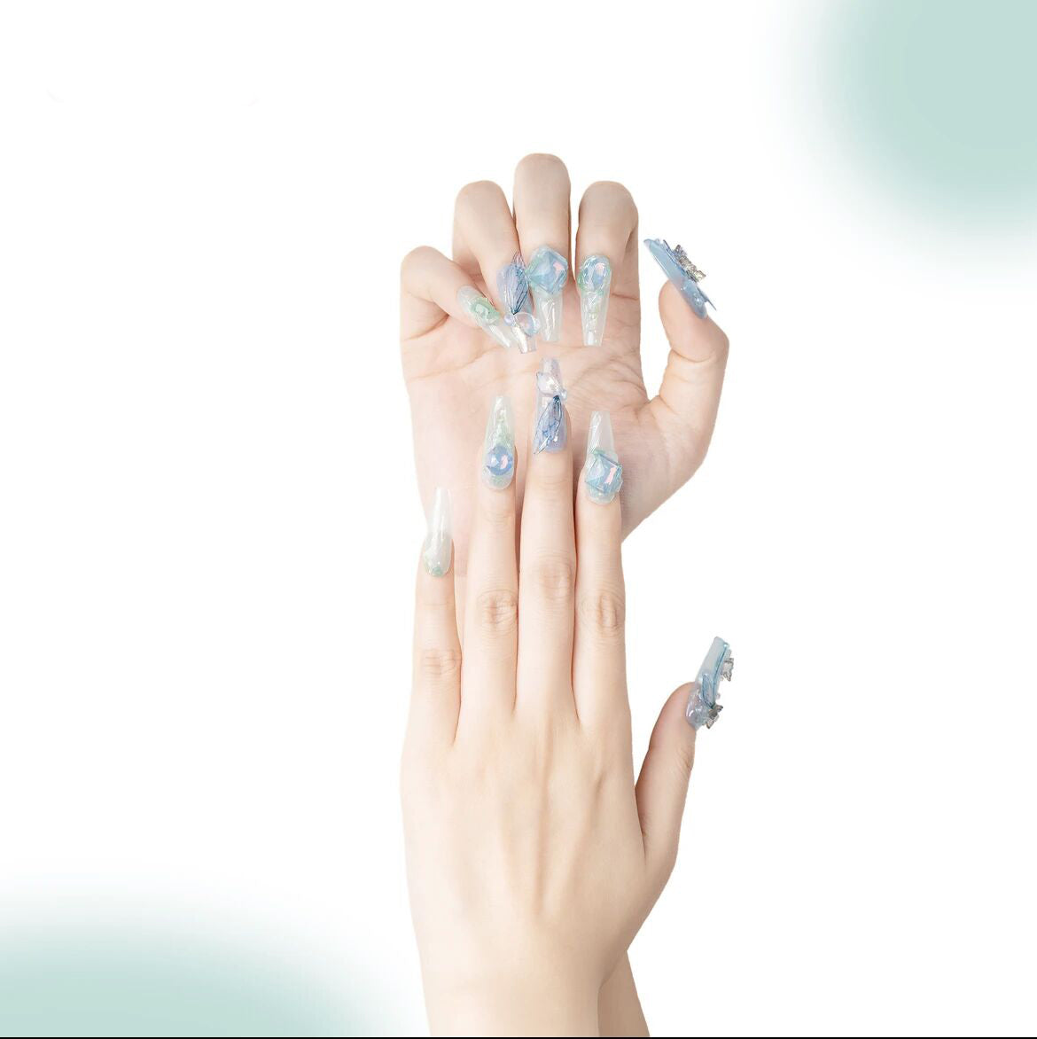 H85 Cicada chirping, 3D cicada wings in summer HANDMADE NAIL